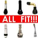 3 x DBlosp Car Tire Valve Stem Caps, 50 PCS Plastic Tire Valve Stem Caps, Durable & Stylish Air Caps for Cars, SUVs, Trucks, Bikes, Motorcycles - Corrosion Resistant, Leak-Proof Accessories