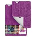 BELADOR Plush Bath Mat Sets - Quick-Dry Chenille Bathroom Mats with Rubber Backing, Absorbent, Washable- 24x17 + 30x20 (Bright Violet)