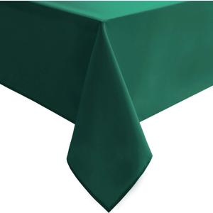 Hiasan Emerald Green Tablecloth for Rectangle Tables - Waterproof Washable Oblong Table Cloth for Dining Kitchen and Outdoor Use, 30 x 60 Inch