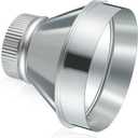 7 Inch to 4 Inch Duct Reducer Increaser Galvanized Steel Air Duct Adapter Round Crimped Pipe Connector Fitting Coupling for HVAC Ventilation Systems