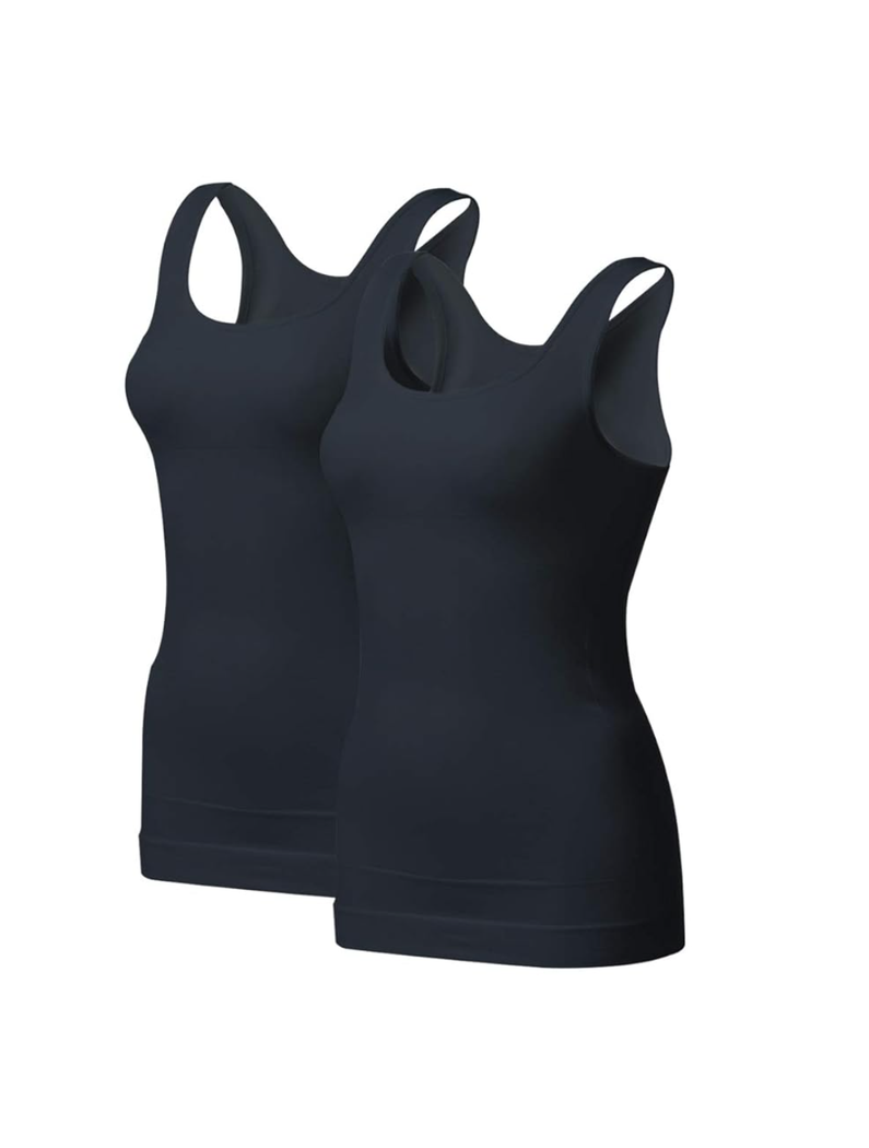 EUYZOU Women's Tummy Control Shapewear Tank Tops - Seamless Body Shaper Compression Top Extra Large 