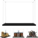 Display Case for Lego 76300 Arkham Asylum, 21061 Notre-Dame de Paris, 76294 X-Mansion or 71411 Mighty Bowser, 17.71x11.81x13.77inch (45x30x35cm)