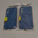 Pack of 2 WOGROO for Samsung Galaxy A34 Case Dark Blue, Scratch Resistant with Soft Touch, Slim Thin Phone Cover for Samsung Galaxy A34