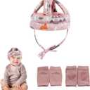 Baby Safety Helmet Infant Toddler Breathable & Adjustable Head Cushion Bumper Bonnet for Running Walking Crawling (Pink), BB-1003