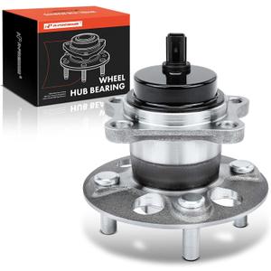 A-Premium Rear Wheel Bearing and Hub Assembly with ABS & 4-Lug Compatible with Toyota Yaris 2006-2014, Prius C 2012-2019 & Scion iQ 2013