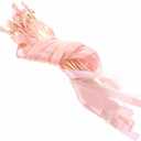 10pcs Wedding Fairy Wands Bells Fabric Wood Elegant Decor for Parties Performances (60X1.5CM, As Shown1)