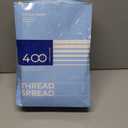 THREAD SPREAD 2-Pack King Size Sheets Set - 400 Thread Count 100% Cotton Sateen Weave - Extra Soft, Breathable, Hotel Quality Cooling Sheets, 2 Sets of King Size Deep Pocket Bed Sheets (Ivory)