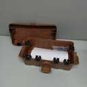 Hrensaw Medium Outdoor Electrical Box(10.6x5.5x4.5inch),Weatherproof Connection Box w/6 Cable Entry,IP54 Waterproof Extension Cord Cover Protect Power Strip,Timer,Plug,Holiday Lights,Brown