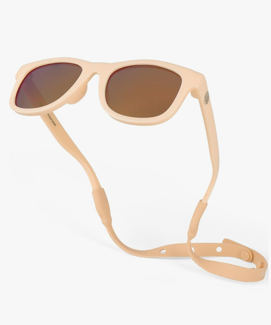 Polarized Baby Sunglasses With Strap - Unbreakable Flexible Infant Sunglasses For Toddlers Newborns 0-24 Months