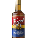 4 x Torani TOASTED MARSHMALLOW SYRUP PET (PLASTIC) BOTTLE 750ML BBD Feb 20 2028