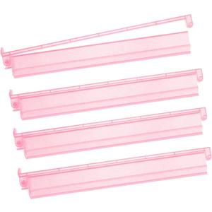 Mahjong Racks with Pushers 4PCS Set Majiang Tile Holder Acrylic Mahjong Racks Accessories and Gifts (Glitter Pink)