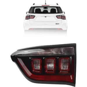 Right Passenger Side Inner Tail Light Assembly Compatible With 2017-2024 Jeep Compass CH2803115 55112836AB Rear Brake Lamp