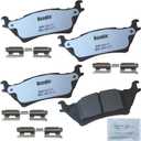 Bendix Fleet Metlok MKD1602FM Semi-Metallic Rear Brake Pads for Ford F-150 2020-2012, Lobo 2020-2015, Lincoln Mark LT 2014-2012