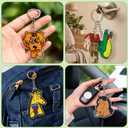 24PCS Acrylic Cartoon Keychain Bulk for Kids Party Favors, Box Toys for Classroom Rewards,Christmas Birthday Prize Gifts (Forest Animals)