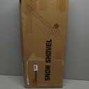 Snow Shovel with Wheels, Heavy Duty Snow Shovel for Driveway with Rotatable Handle, Efficient Snow Removal for Pavement