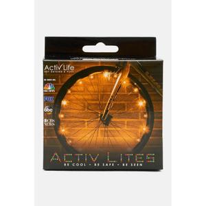 Activ Life 2-Tire Pack LED Bike Wheel Lights with Batteries Included, Get 100% Brighter and Visible from All Angles for Ultimate Safety and Style (Gold)