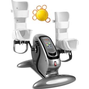 Under Desk Elliptical, Electric Leg Exerciser as Seen on TV for Seniors with 12 Adjustable Speed, Quiet Portable Electric Seated Pedal Exerciser Machine with Remote Control for Home Office (Orange)