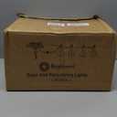 Brightown 108FT 52 LED Solar String Lights Outdoor with Remote & USB Port, Shatterproof Bulbs, Dimmable & Timable, 3 Light Modes, Patio Lights Solar Powered for Camping Backyard Garden Decor