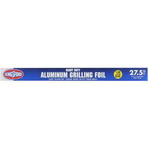 Kingsford Heavy Duty Aluminum Grilling Foil - Durable Wrap For Babecuing, Cooking, Steaming, and Food Storage - 27.5 Sq. ft Roll