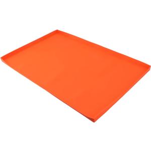 Fdit Silicone Griddle Mat, Black Stone Grill Grill Grill Silicone Protective Pad Cleaning Pad Grill Plate Silicone Protective Cover for Griddle Top (36 Inch Orange)