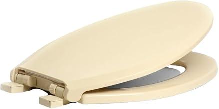Centoco Slow-Close Elongated Plastic Toilet Seat, Scratch-Resistant Plastic Finish, Fits Kohler/American Standard/TOTO, Light Weight Residential, Made in the USA, 3800SC-106, Bone