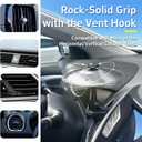 2 x Mini Car Cymbal Air Vent Clip  Universal Car Drum Cymbal Ornament, Fun Musical Car Accessory Gift for Drummers & Music Lovers (Silver)