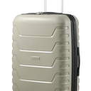 LUGGEX 24 Inch Luggage with Spinner Wheels - Polypropylene Expandable Hardshell Medium Suitcase (Champagne Suitcase)