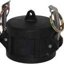 Generic Polypropylene Dust Cap Type DC, Camlock Connection Protection (1 1/2""), Black, PGTDC0