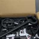 Collapsible Wagon Cart Foldable with 350lbs Weight Capacity, Lightweight Utility Shopping Cart with Wheels, Folding Grocery Wagon Carts Portable for Beach Garden Sports and Camping, Black