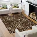 Leopard Rug 3x5 Sexy Modern Print Small Area Rug Washable Kitchen Rugs Non-Slip Carpet for Dining Room,Dormitory Decoration