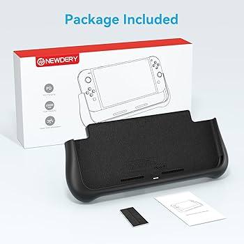NEWDERY External Battery Station for Nintendo Switch Lite, 10400mAh Backup Portable Charger Case Support PD Quick Charging 2 Extra Game Card Slots Adjustable Kickstand for Switch Lite Battery Pack