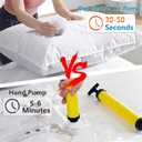 Electric Air Pump for Vacuum Storage Bags, Portable Vacuum Pump for Various Space Saver Bags, Vacuum Storage Bag Pump for Compression Quilts, Clothing (Storage Bag Not Included)