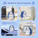 3 x ddLUCK Positive Gifts for Women Men, Birthday Graduation Teacher Appreciation Gifts for Girls Friends Teens Coworker, Emotional Inspirational Support Cheer Up Handmade Crochet Shark Office Desk Decor