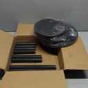 3-Pack Wood Plant Stands Indoor, Single Plant Stand for 6-12 Inch Pots, Mid-Century Modern Plant Stool, Tall Plant Stand for Large Plants for Living Room, Balcony, Office (Black)