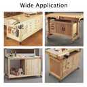 Leveling Casters Heavy Duty,4-Pack,Non-Scratch Nylon Wheels & Steel Ball Rollers, Adjustable Handle for Uneven Floors for Workbench,Equipment,Shelves,Industrial Casters,Total Capacity 2600Lbs80F