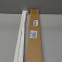 Redi Shade No Tools Easy Lift Trim-at-Home Cordless Pleated Light Filtering Fabric Shade White, 36" W x 64" L, (Fits windows 19"- 36")