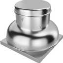 2400CFM Upblast Roof Exhaust Fan, High-Speed Direct Drive, Upgraded Motor, 27.36" Fan Base for Restaurants, Factories, and Warehouses, Silent Operation & Weather-Resistant Design