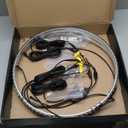 Nilight 4PCS 17.5inch LED Wheel Ring Lights RGB with APP and Remote Control Neon Lights Million Colors w/Turn Signal and Braking Function for Car Van SUV Truck