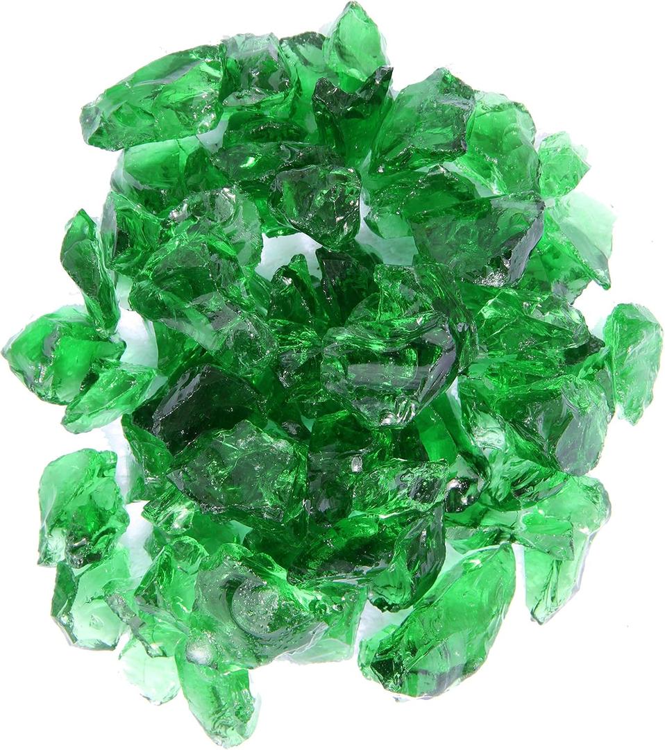 AZ Patio Firepit Recycled Glass, 20 lb, Green
