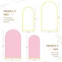 Toolterritary Metal Arch Backdrop Stand and Cover Set, 8FT, 7.2FT Party Backdrop, Easy to Assemble, Backdrop Stand for Parties, Birthday, Baby Shower