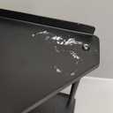 2 Tier Bathroom Counter Organizer, Vanity Organizer Corner Shelf, Skincare, Makeup Countertop Organizers, Kitchen, Bathroom Counter Storage, Black