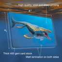 Tiny Worlds: Dinosaur Dynasties: Cretaceous Creatures Cards, Set of 30 Learning Flash Cards, Collectible Information Cards for Kids and Adults, Gifts for Children Above 6 Years Old