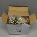 Riceshoot 2 Pcs Thanksgiving Fall Maple Leaves Garland 6 ft Hanging White Cream Neutral Autumn Fall Garland Table Decoration for Mantel Fireplace Porch Front Door Christmas Home Decor