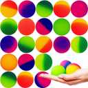 24 PCS 45mm Bouncy Balls for Kids,Jumbo Super Bouncy Balls,Large Rubber High Bouncing Balls in Bright Assorted Multi Colors for Boys Girls Birthday Party Favors Carnival Prizes