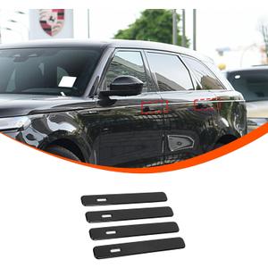 TINKI Car Exterior Door Handles Cover Trim Compatible with LR Range Rover Velar 2017 2018 2019 2020, Auto Door Handles Cover Outer Door Handles Protector Trim Decor Covers Accessories (Glossy Black)