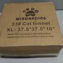 Cat Tunnel Bed for Indoor Cats - Cute Cat Donut Tunnel with Washable Circle Cushion, Round Pet Play Tunnel Toy for Kitten/Puppy/Rabbit,Grey (XL:37.5X37.5X10")