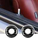Car Door Bolt Door Lock Pin Cover Trim Ring for Dodge Challenger 2014-2020 (Carbon Fiber Look)