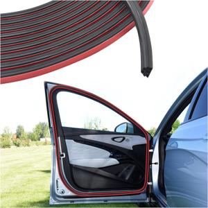 16.4Ft Automotive Weather Stripping,Upgrade Soundproofing Car Door Seal Strip with 3 Layer Structure,Universal Car Accessories Rubber Driver Door Seal for Car Door/Hood (16.4Ft)