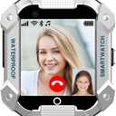 PTHTECHUS Kids Smart Watch with SIM Card, Kids GPS Watch with 4G Video Call WiFi Phone Calls School Mode SOS Function Alarm Telephone for Children, Kids Gift 4-12 Years (Gray)