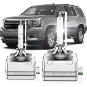 Compatible with GMC 2015-2020 Yukon XL Denali 2013-2019 Acadia D3S HID Xenon Headlight Bulbs, 6000K Cool White, Pack of 2